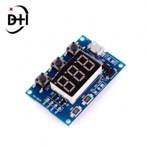 ไมโครยูเอสบี ดีซี 2CH ตัวสร้างสัญญาณ PWM แบบปรับได้ โมดูลความถี่พัลส์แบบปรับได้ พร้อมจอแสดงผล LED ดิจิตอล  รองรับแรงดันไฟฟ้า DC 5V 12V 24V สำหรับงาน DIY - Product Image 5