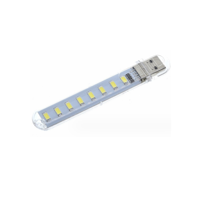 USB Night USB Computer Light Charging Treasure Night Light USB Flash Drive Light 8 LEDs High Brightness White Warm