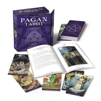 Jeu de 78 cartes de tarot personnalisées, imprimées offset, en papier noir texturé écologique, avec bords dorés, pour divination et prédiction