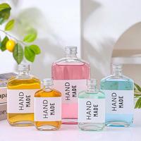 Transparante glazen fles van 100ml, 250ml, 500ml met schroefdop voor wijn/koude koffie/sap/fruittwijn