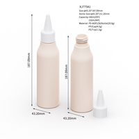 Plastic 90ml 150ml 250ml 350ml HDPE Soft Touch Squeeze Lotion Container Hair Oil Applicator Nozzle Bottle for Skin Care Products
