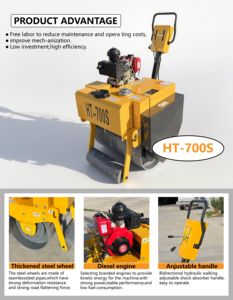 Equipo de Carretera, Mini Rodillo Compactador Vibratorio, Compactador Manual - Product Image 2