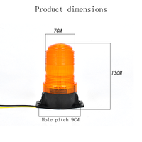 새로운 12V 스트로브 LED 경광등 플래시 경고 지게차 회전등