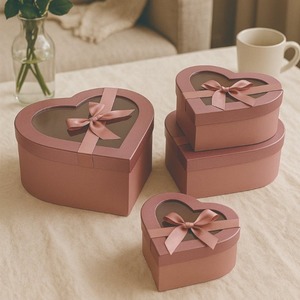 กระดาษกลิตเตอร์รูปหัวใจ 3 ชุด กล่องของขวัญวันวาเลนไทน์ สามารถปรับแต่งได้ตามความต้องการ - Product Image 5