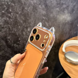 <span class=keywords><strong>Coque</strong></span> de téléphone <span class=keywords><strong>antichoc</strong></span> en TPU souple avec oreilles de chat 3D transparentes et mignonnes pour <span class=keywords><strong>iPhone</strong></span> 17 Air 16 E 15 14 13 12 11 Pro X XS Max XR <span class=keywords><strong>8</strong></span> <span class=keywords><strong>Plus</strong></span> - Product Image 6