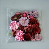 Ensembles de fleurs artificielles, fausses fleurs, bouquets de mariage DIY, décorations de gâteaux, combinaisons de roses, arrangements de centres de table floraux