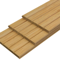 Panel Dinding & Plafon Bambu Solid Tahan Air Harga Grosir Kompetitif Desain Modern Papan Dinding Bambu Kustom