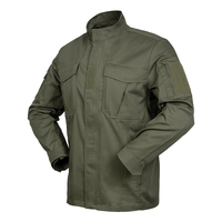 Blouson Moto Décontracté Tissé Vert Grande Taille Respirant à Fermeture Éclair en Cuir de Vachette pour l'Automne – Manteau Chaud d'Extérieur – Vente en Gros