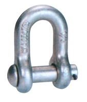 Manilles de chaîne à goupille ronde galvanisée G215 Spec fédéral RR-C-271D type IVB conforme pour l'exploitation minière de gréement de levage industriel