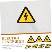 Panneau de Danger Personnalisé Haute Tension Avertissement Vinyle Téléphone Voiture Casque Bumper Sticker Electricité Panneau Business Safety Sticker