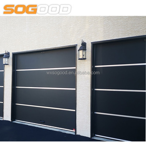 Panneau de <span class=keywords><strong>porte</strong></span> de <span class=keywords><strong>garage</strong></span> isolé en acier de style nouveau, <span class=keywords><strong>porte</strong></span> de <span class=keywords><strong>garage</strong></span> sectionnelle imperméable avec surface finie - Product Image 2