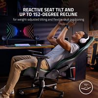 Chaise de bureau ergonomique exécutive en cuir rafraîchissant, pour gaming et course, avec massage, inclinable, pliable, extensible, réglable en hauteur, Tropical