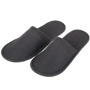 Nap Cloth Slippers Custom Disposable High Quality Hotel Slippers With Logo Grey