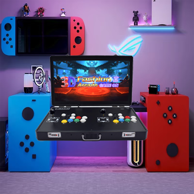 14 Inch Portable Arcade Games Cabinet Thousand Fighting Games Household Video Game Console Multi Fighter Machine