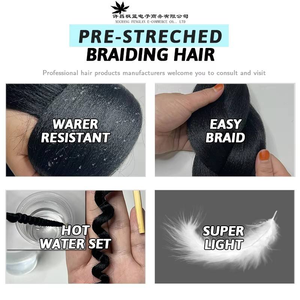 Venta al por Mayor de Cabello Sintético Preestirado para Trenzas, 29 Pulgadas, 160g, Fibra de Baja Temperatura, Extensiones de Trenzas de <span class=keywords><strong>Ganchillo</strong></span> - Product Image 5