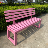 Ensemble de table et de chaises HWY-11 pour l'extérieur en bois pour la cour parc loisirs heure du thé conception de table longue