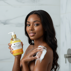 Hot Selling Glowing Skin Produkte Gesichts serum Gesichts maske Hochwertige Kurkuma Aufhellende Dusch gel Papay für den Großhandel - Product Image 5