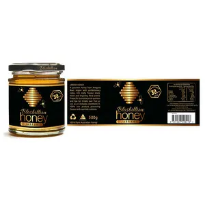 사용자 정의 로고 방수 꿀벌 꿀 자체 접착 라벨 스티커 잼 식품 병 꿀 항아리 포장 라벨 친환경