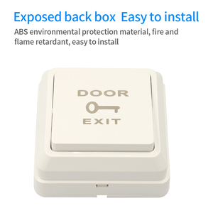 ปุ่มกดออกประตูพลาสติกขนาดเล็กทนทานสวิตช์เปิดประตูปุ่มกดควบคุมการเข้าถึงปุ่มที่เปิด PM5 M3D - Product Image 4