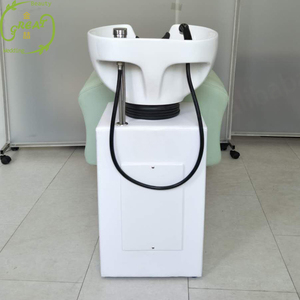 Grande vente en gros de chaise de shampooing en cuir synthétique avec bassin réglable en hauteur couleur en option chaise de lavage de cheveux de salon - Product Image 5