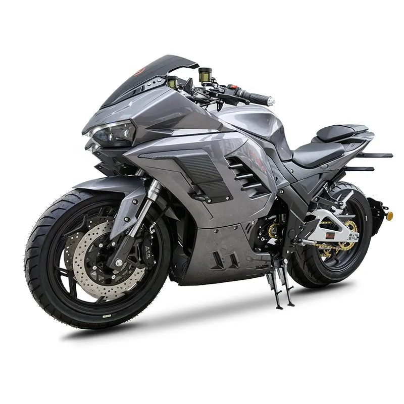 LANYANG 5000w 130km/saat süper hız merkezi zincir motor yarışı elektrikli motosiklet 220km