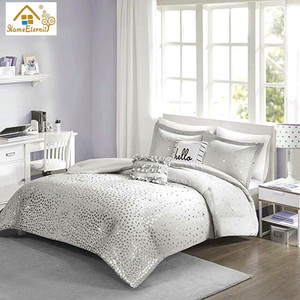 Sang Trọng Comforter <span class=keywords><strong>Set</strong></span> Tam Giác Kim Loại In Siêu Mềm Không Gây Dị Ứng Thiết Kế Mới 4Pcs Thiết Kế Tấm Ga Trải Giường Bộ Đồ Giường Thiết Lập - Product Image 2