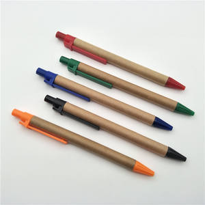 Juego de bolígrafo reutilizable ecológico, logotipo personalizado impreso, bolígrafo de papel rodante artesanal de 1,0mm para regalo publicitario, venta al por mayor - Product Image 3