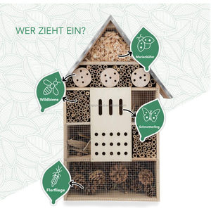 Holz Insekten haus Bienen nest Fliegendes Insekten haus Waben schmetterling Natürliches Holz Insekten haus, Insekten hotel, Bienen haus zum Aufhängen - Product Image 2