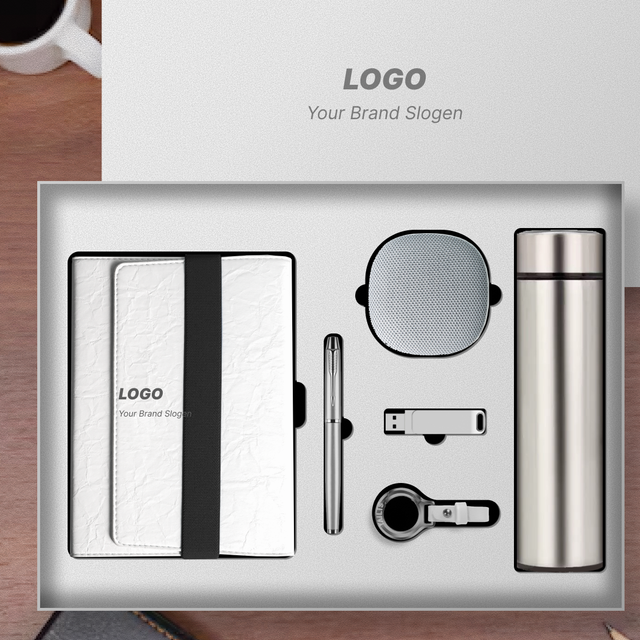 2026 Lork Luxury Corporate Business Gift Set A5 Power Bank Notebook with 15W Wireless Charging & 16GB USB Flash Drive