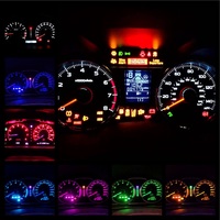 Ampoules LED T5 W3W W1.2W 4014 7SMD de haute qualité pour tableau de bord de voiture, lampes de jauge, éclairage intérieur automobile, voyants d'avertissement, lumières d'instrumentation