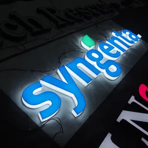 Insegna Pubblicitaria Luminosa <span class=keywords><strong>a</strong></span> LED <span class=keywords><strong>con</strong></span> Logo e Scritte per Esterni - Product Image 1