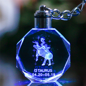 LLavero de cristal Led personalizado, grabado láser 3d, barato, venta al por mayor, regalo promocional - Product Image 5