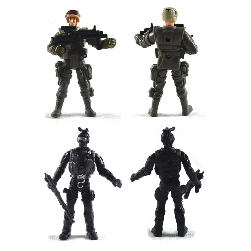 Özel 3d asker oyuncak seti üretici toptan askeri pvc anime action figure oyuncak askeri action figure erkek çocuklar için hediyeler