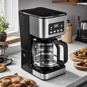 เครื่องชงกาแฟเกรดอาหารไฟฟ้าใช้ RV, เครื่องทำกาแฟเกรดอาหารทำฟองความร้อนได้อย่างรวดเร็วความจุ10-15ถ้วย - Product Image 2