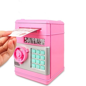 Hucha Electrónica Automática, Mini Caja Fuerte para Monedas y Billetes, con Contraseña, Código, Llave y Cerradura, Tipo Cajero Automático, Regalo para Niños - Product Image 1