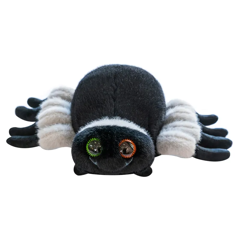 Wholesale simulation big spider plush toy funny doll Halloween gift stuffed animal toys