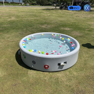 Piscina Inflable <span class=keywords><strong>con</strong></span> Tobogán y Aspersor, Parque Acuático Infantil, Seguro y Duradero, el Mejor Regalo de Verano para Niños, Actividad al Aire Libre - Product Image 4