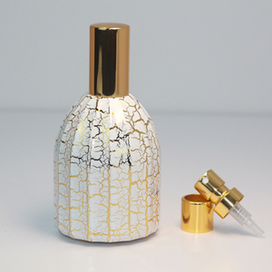 Perfume Bottles 50ml Luxury Empty Black Crack Perfume Atomizer Flacon Parfum Travel Spray Perfume Glass Bottle with Golden Pump - Product Image 4