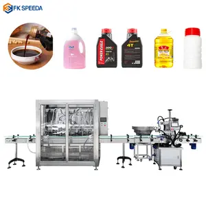 Automatic bottle washing liquid soap good price filling capping and labeling machine