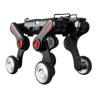 Robot chien quadrupède à roues robustes pour l'inspection, le sauvetage, la logistique et la sécurité D30WS