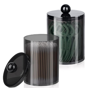 JUXINDA contenitore in plastica per tamponi di cotone con coperchio porta porta porta assorbente - Product Image 1