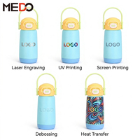 Bouteille d'eau isotherme portable en acier inoxydable 316 de qualité supérieure pour enfants, anti-fuite, double mode de consommation, avec paille, personnalisable avec logo, pour activités extérieures
