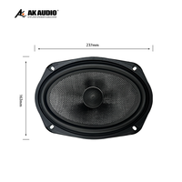 Prix compétitif d'usine AK-698 et haut-parleur coaxial de voiture 4 canaux 6*9 de haute qualité, musique stéréo 4 ohm 6X9 audio gamme complète