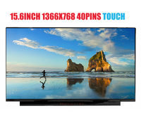 لوحة عرض LCD أصلية جديدة طراز B156XTK02.1، شاشة 60 هرتز بدقة 1366×768، 40 سنًا مع خاصية اللمس