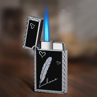 Briquet torche dragon en relief créatif, briquet en métal rechargeable au butane, cadeau personnalisé unique, vente en gros