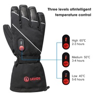 Gants thermiques électriques extérieurs chauffants pour moto, moto, cyclisme, ski pour les sports d'hiver