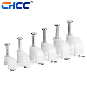Nylon Screw Wire Clips R-type Clip Cable Clamp Fasteners Tubing Clips Chcc 100 PCS Data Cable 100pcs/bag CE ROHS 1/8inch