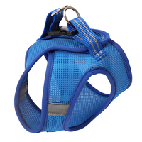 Harnais pour chat en maille polyester respirante avec réflecteur 3M, anti-évasion, boucle à dégagement rapide, hypoallergénique, durable pour la promenade des chiens
