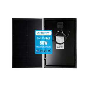 Panneau <span class=keywords><strong>solaire</strong></span> monocristallin haute efficacité 50W 25,8% avec boîtier de jonction IP67/IP68, <span class=keywords><strong>chargeur</strong></span> de batterie <span class=keywords><strong>12V</strong></span> pour camping-car, voiture, bateau, abri - Product Image 4