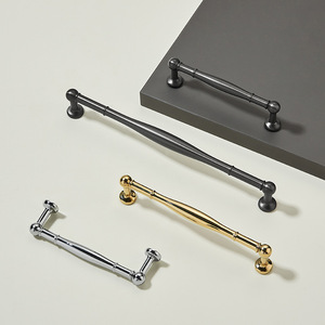 Modern Minimalist Nordic Gold Cabinet <strong>Door</strong> Drawer Wardrobe Handle Durable Light Luxury Solid Brass Single Hole Living Room - Product Image 5